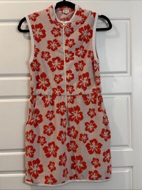 Kule THE TERRY DRESS with hibiscus flowers size small